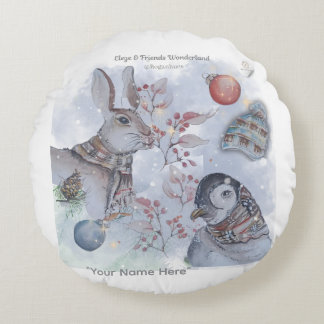 "Eleze & Friends Wonderland" Boganhues  Round Pillow