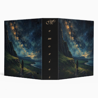 Elf Ancient Ireland Under the Night Sky Scrapbook 3 Ring Binder