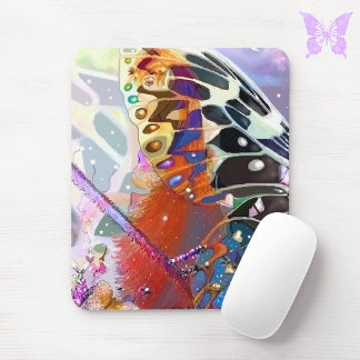 Elf and Butterfly Mouse Pad