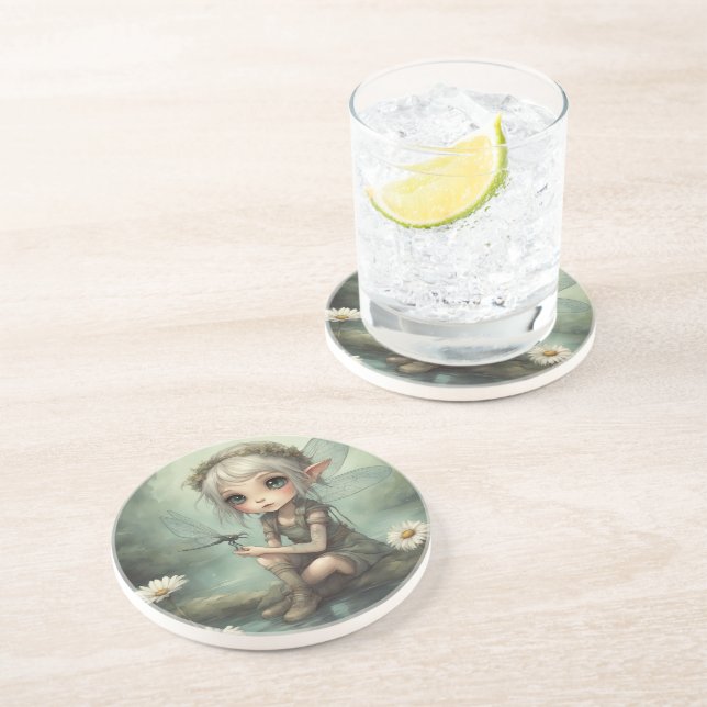 Elf and Dragonfly 5 Coaster (Side)