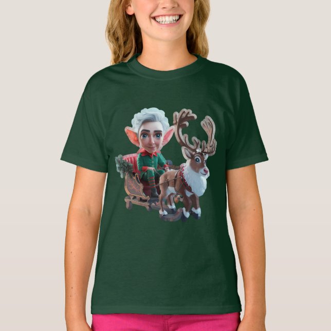 ELF and Reindeer Kids T-Shirts (Front)
