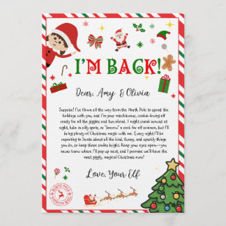 elf arrival letter - elf welcome letter  invitation