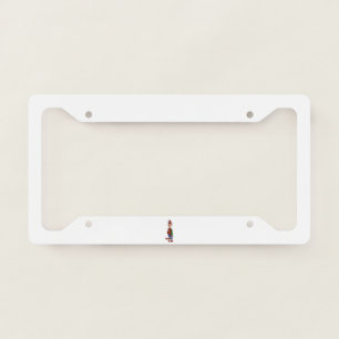 Elf At Attention car license plate frame c