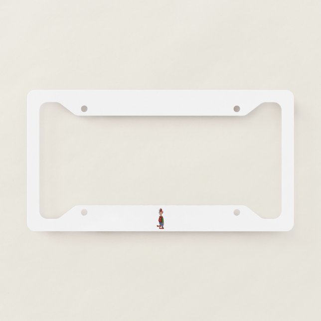 Elf At Attention car license plate frame c (Front)