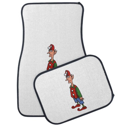 Elf At Attention car mats front and rear