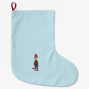 Elf At Attention Christmas stocking large
