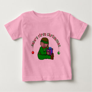 Elf Baby African American 1st Christmas T-Shirt
