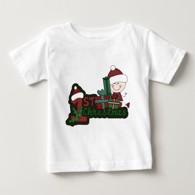 Elf Baby First Christmas T-shirts and Gifts (Front)
