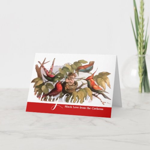 Elf Bird Sprite Pixie Brownie Fairy Tale Holiday Card