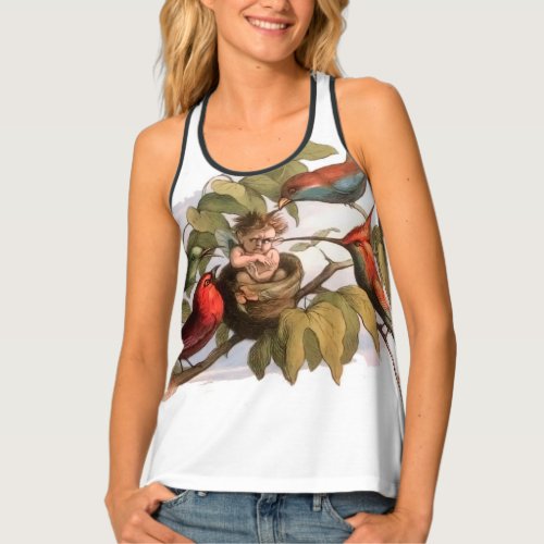 Elf Bird Sprite Pixie Brownie Fairy Tale Tank Top