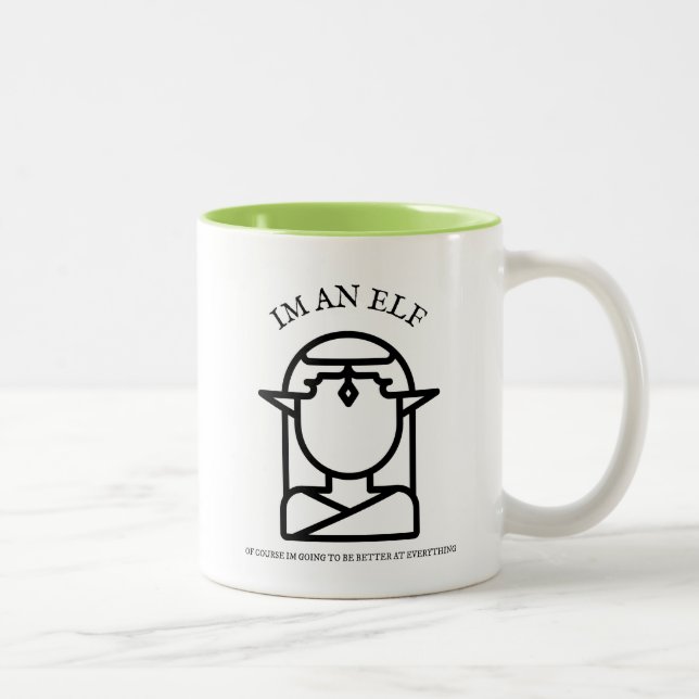 Elf-Born Two-Tone Coffee Mug (Right)