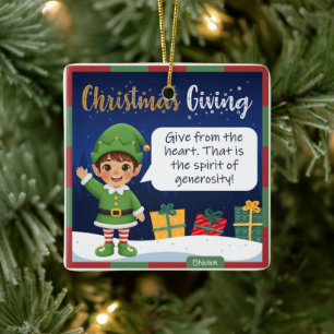 Elf Boy Christmas Ornament