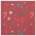 Elf Candy Checker Pattern Fabric