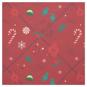 Elf Candy Checker Pattern Fabric