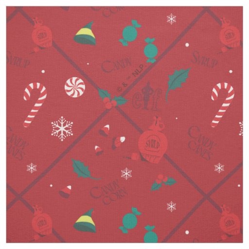 Elf Candy Checker Pattern Fabric