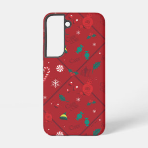 Elf Candy Checker Pattern Samsung Galaxy S22 Case