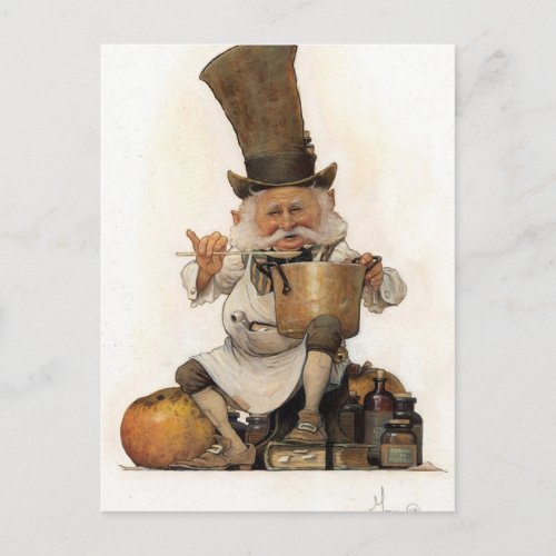 ELF CHEF POSTCARD