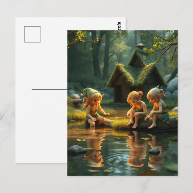 Elf Children Postcard (Front/Back)