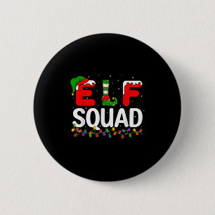 Elf Christmas Family Matching Xmas Pajama Elf Squa Button