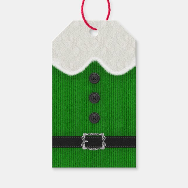 Elf Christmas Gift Tag (Front)