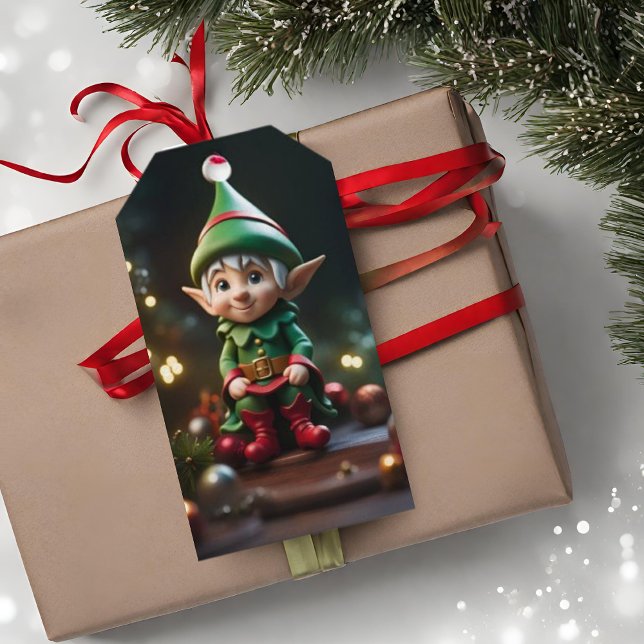 Elf Christmas Holiday Gift Tag (Creator Uploaded)