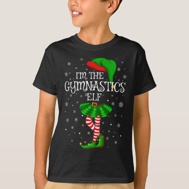 Elf Christmas Matching Family Women Girls Elf  T-Shirt (Front)