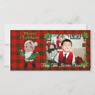 Elf Christmas Photo Card