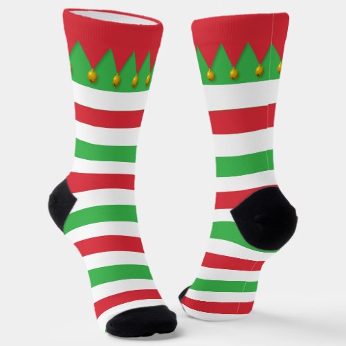 Elf Christmas  Socks