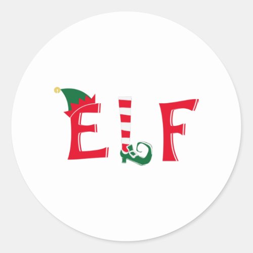 Elf Classic Round Sticker