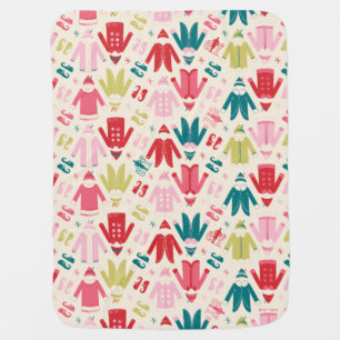 Elf Colorful Coat and Shoes Pattern Baby Blanket