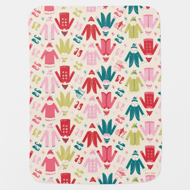 Elf Colorful Coat and Shoes Pattern Baby Blanket (Front)