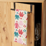 Elf Colorful Coat and Shoes Pattern Kitchen Towel