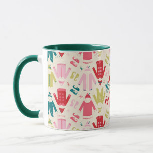 Elf Colorful Coat and Shoes Pattern Mug