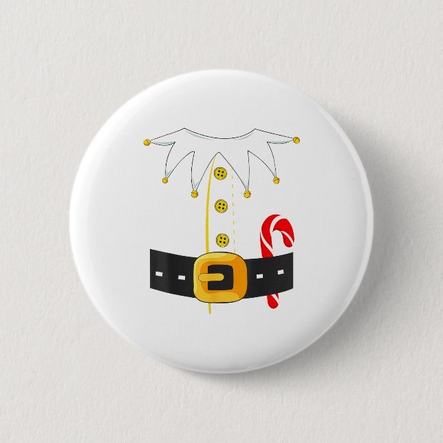 Elf Costume Christmas Holiday Men Women Kids  Button (Front)