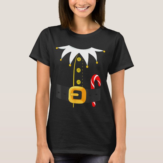 Elf Costume Christmas Holiday Men Women Kids  T-Shirt (Front)