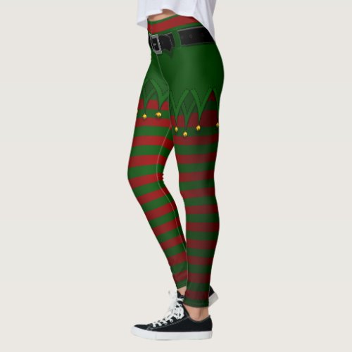 Elf Costume Leggings Christmas Elf Pants