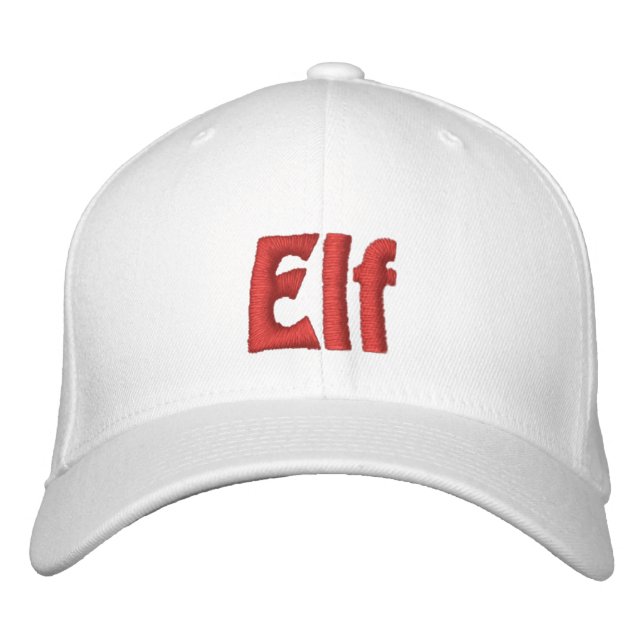 Elf Embroidered Baseball Cap (Front)