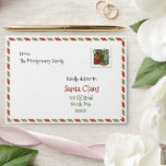 Elf Envelope for Letters to Santa Claus<br><div class="desc">With this envelope,  your letter to Santa Claus will have a classy touch. It will reach the North Pole in the blink of an eye! The envelope features Elf Stamps on a white background with seasonal colored borders.</div>