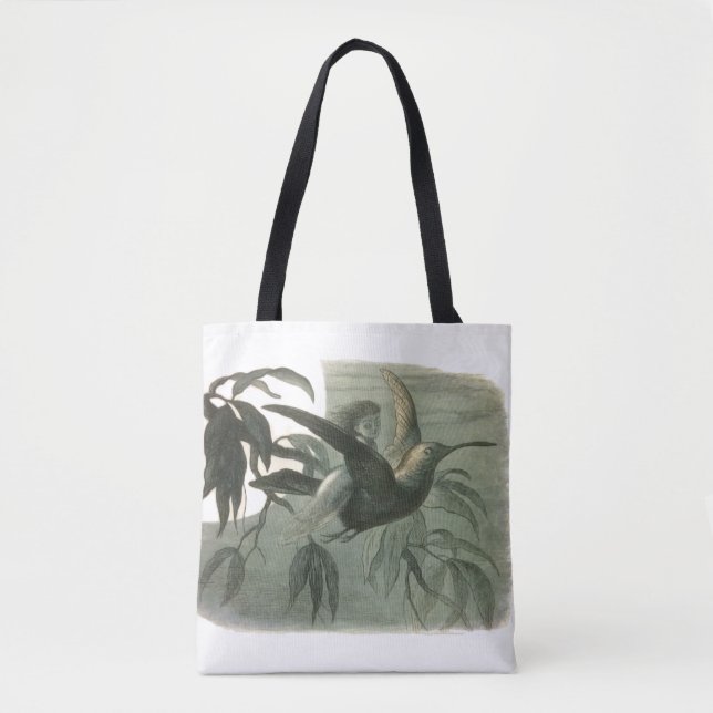 Elf Fairies Elves Moon Night Scene Bird Flying  Tote Bag (Front)