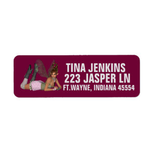 ELF FAIRY GIRL PERSONALIZED RETURN ADDRESS LABELS