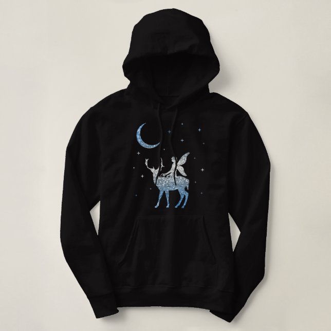 Elf Fairy Lovers Magic Fairy Print Hoodie (Design Front)