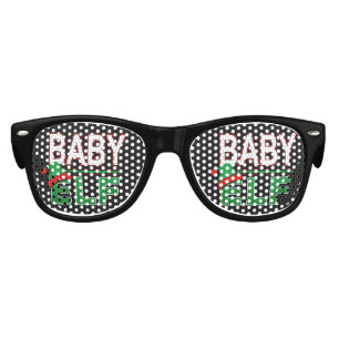 Elf Family Baby Elf Christmas Holiday #TeamElf Kids Sunglasses
