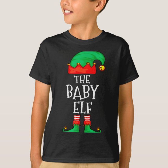 Elf Family Christmas Funny The Baby Elf Sweater Bo (Front)