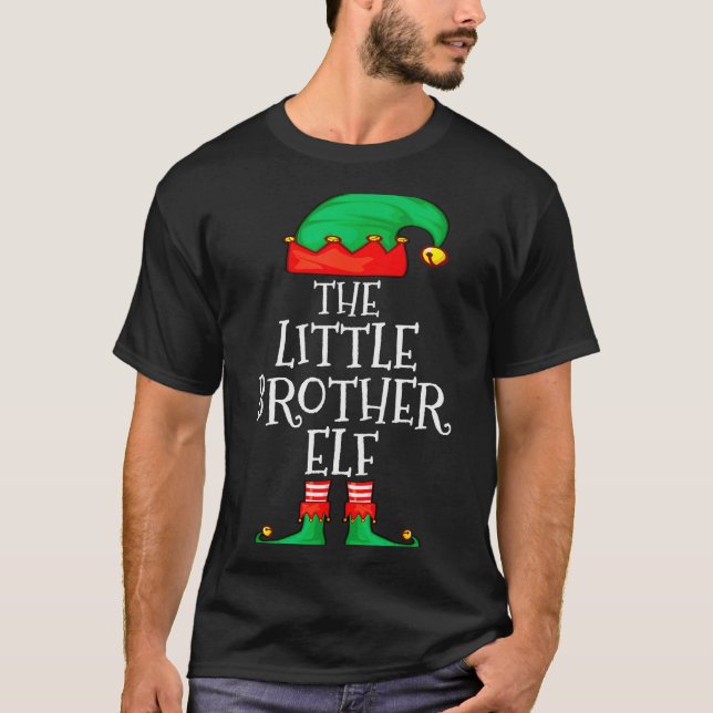 Elf Family Christmas Little Brother Elf Sweater Me (Front)