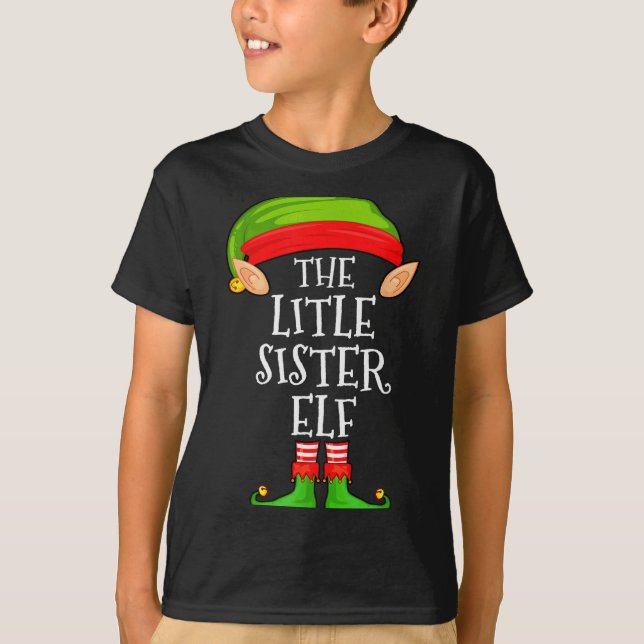 Elf Family Christmas Little Sister Elf Sweater Mat (Front)