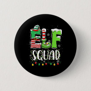 Elf Family Christmas Matching Pajamas Funny Xmas E Button