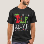 Elf Family Christmas Matching Pajamas Funny Xmas E T-Shirt