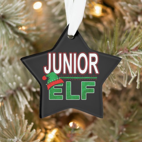 Elf Family | Junior Elf Christmas Holiday #TeamElf Ornament