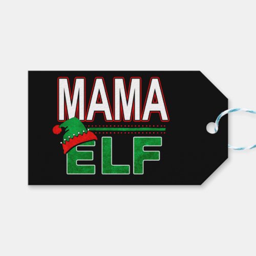 Elf Family  Mama Elf Christmas Holiday TeamElf Gift Tags