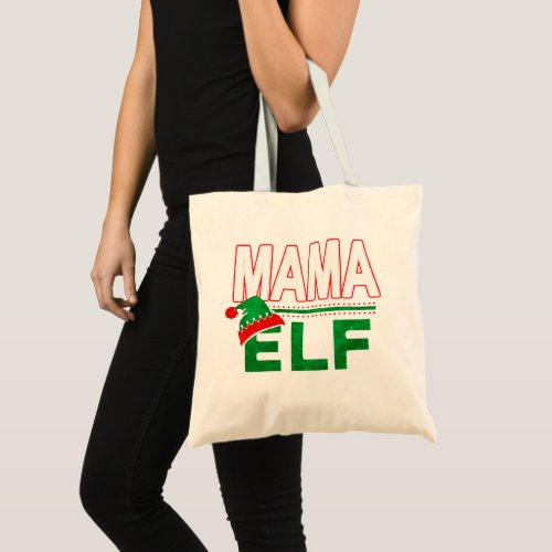 Elf Family  Mama Elf Christmas Holiday TeamElf Tote Bag